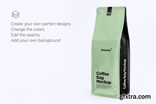 CreativeMarket - Coffee Bags PSD Mockups 5634584