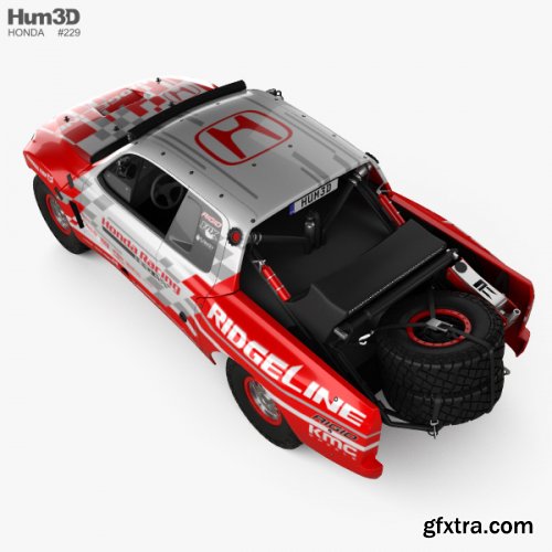 Honda Ridgeline Baja Race Truck 2016 3D model