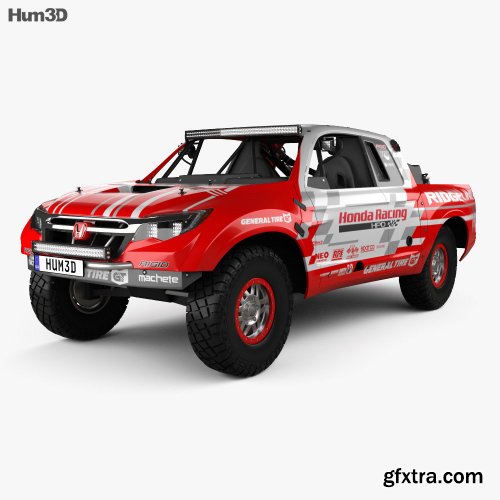 Honda Ridgeline Baja Race Truck 2016 3D model