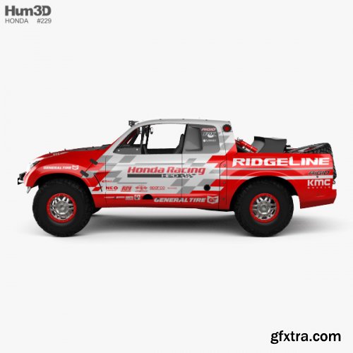 Honda Ridgeline Baja Race Truck 2016 3D model