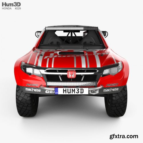 Honda Ridgeline Baja Race Truck 2016 3D model