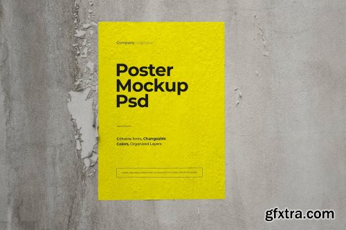 A4 Urban Poster Mockup