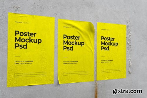 A4 Urban Poster Mockup