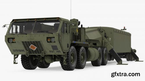 Turbosquid - Tractor M983 with THAAD TPY2 Radar 3D model