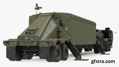 Turbosquid - Tractor M983 with THAAD TPY2 Radar 3D model