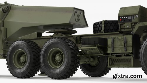 Turbosquid - Tractor M983 with THAAD TPY2 Radar 3D model