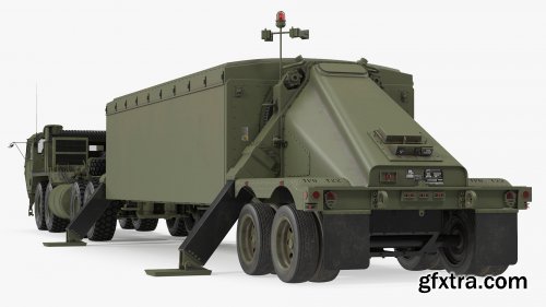 Turbosquid - Tractor M983 with THAAD TPY2 Radar 3D model