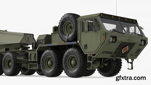 Turbosquid - Tractor M983 with THAAD TPY2 Radar 3D model