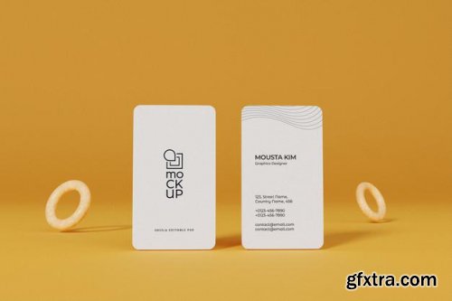 Clean business card mockup