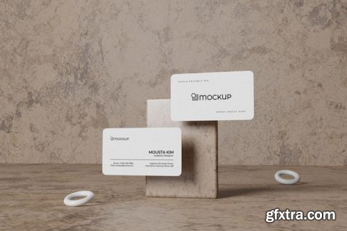 Clean business card mockup