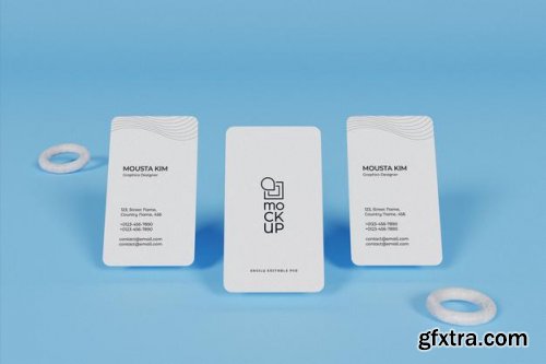 Clean business card mockup