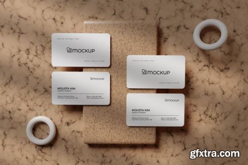 Clean business card mockup