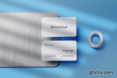 Clean business card mockup