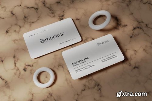 Clean business card mockup