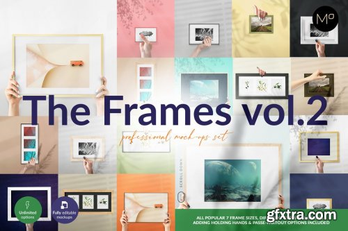 CreativeMarket - The Frames vol.2 Mock-ups Set 5580371