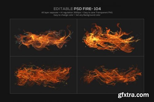 Abstract fire effect design