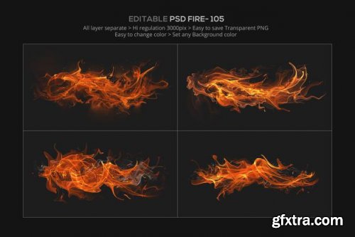 Abstract fire effect design