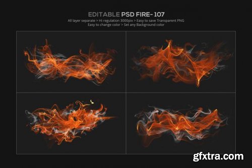 Abstract fire effect design