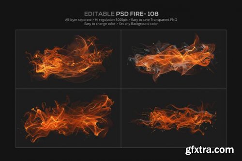 Abstract fire effect design