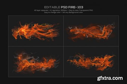 Abstract fire effect design