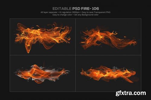 Abstract fire effect design