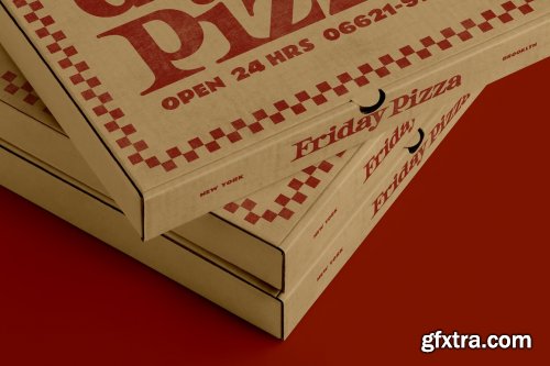 CreativeMarket - 3 Pizza Box Mockup 5653554