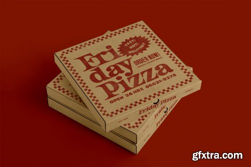 CreativeMarket - 3 Pizza Box Mockup 5653554