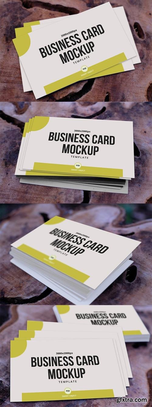 Realistic Business Card Mockup