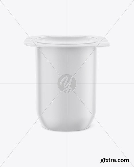 Yogurt Cup Mockup - Front view 72582