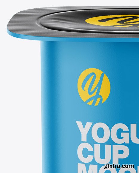 Yogurt Cup Mockup - Front view 72582