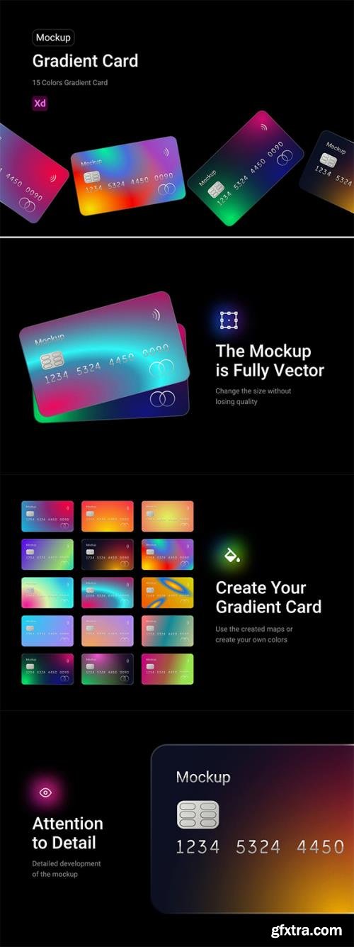 Gradient Card Mockup