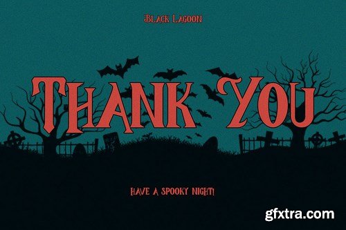 BlackLagoon - Halloween Fancy Font