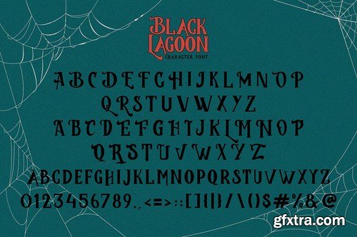 BlackLagoon - Halloween Fancy Font