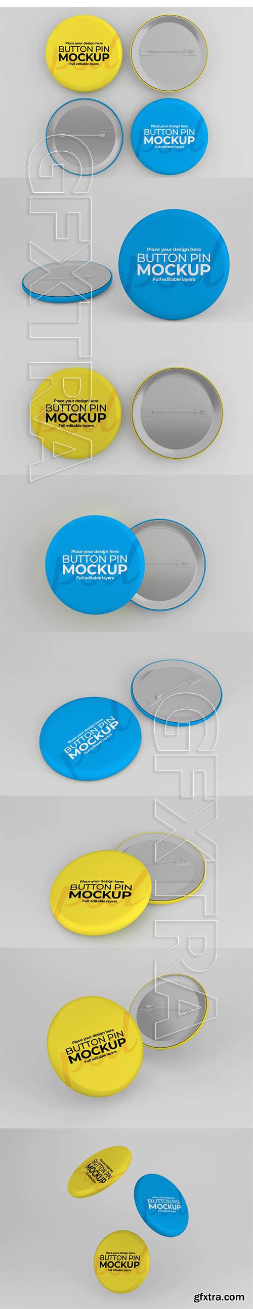 Elegant glossy badge mockup