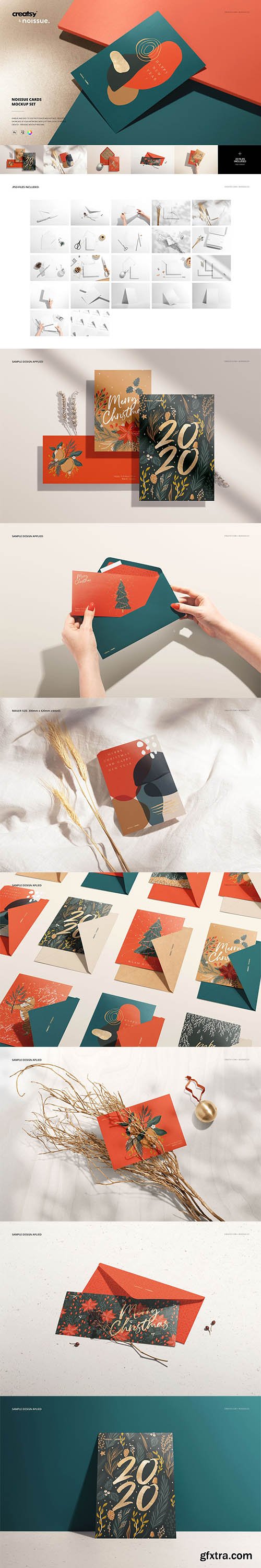 CreativeMarket - Noissue Cards Mockup Set 5741308