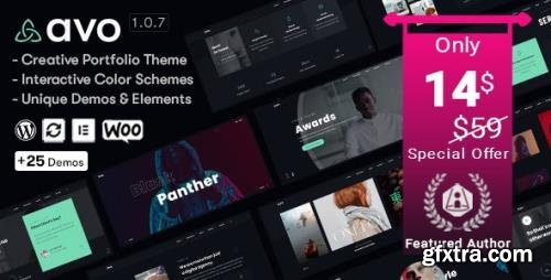 ThemeForest - Avo v1.0.7 - Creative Portfolio & Agency WordPress Theme - 28819327