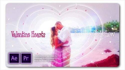 Videohive - Valentine Hearts Parallax Slideshow