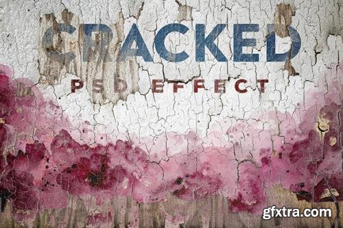 Cracked Painted Texture Mockup