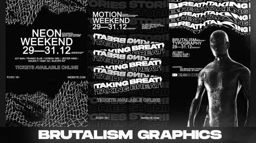 MotionArray - Brutalism Typography Stories - 886136