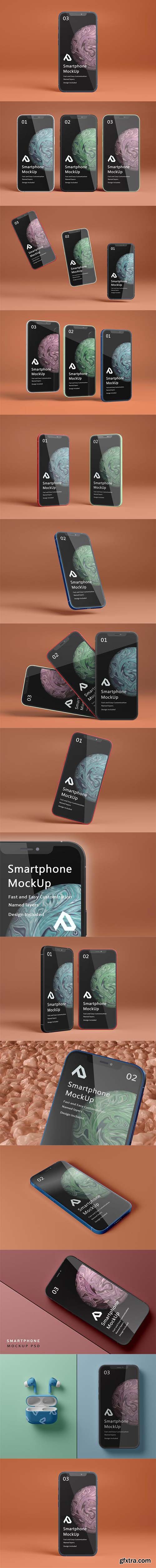 Realistic smartphone mockup