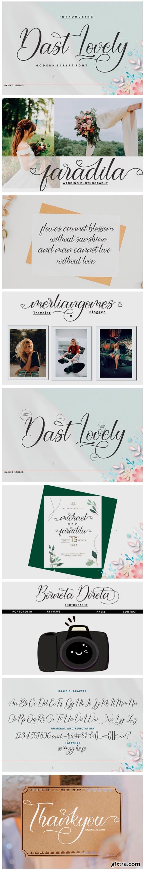 Dast Lovely Font