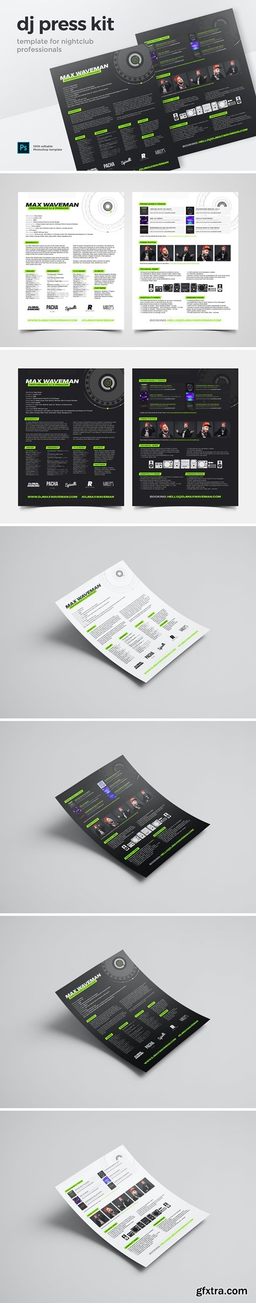 DJ & Producer Press Kit / Resume / Rider Template