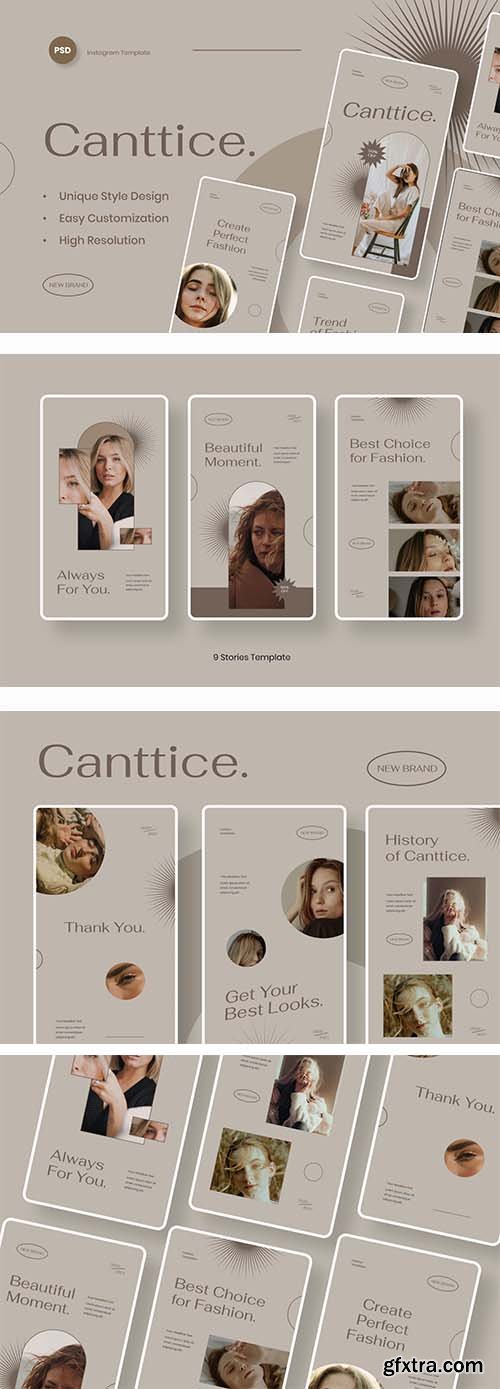 Canttice - Fashion Instagram Stories Template