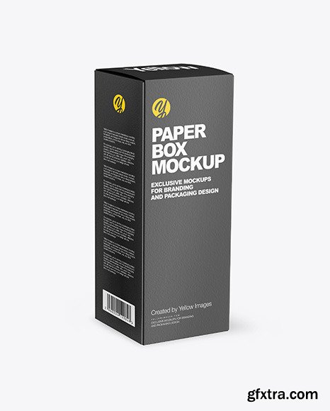 Glossy Dropper Bottle with Paper Box Mockup 72759