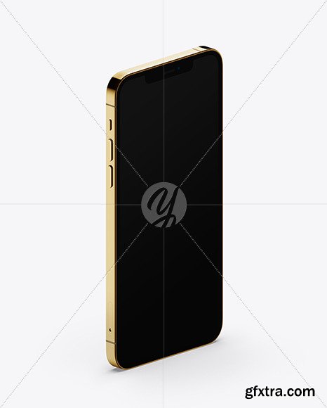 Apple iPhone 12 Pro Max Gold Mockup 72571