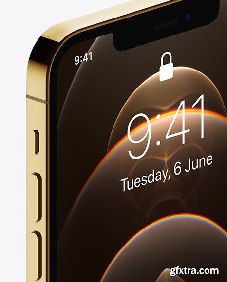 Apple iPhone 12 Pro Max Gold Mockup 72571