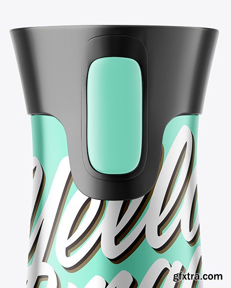 Metallic Thermo Bottle Mockup 72728