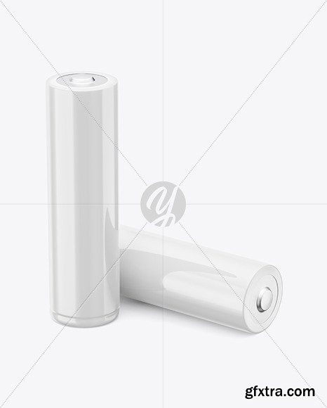 Two AA Batteries Mockup 73188