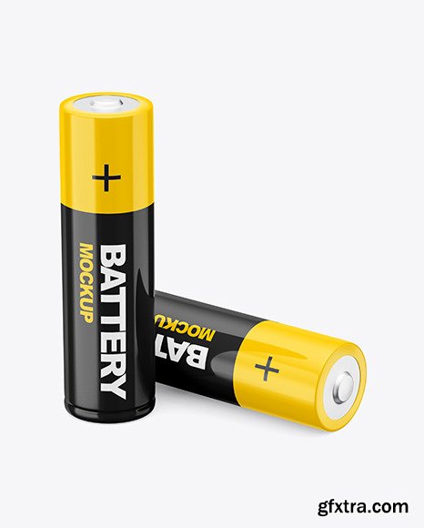 Two AA Batteries Mockup 73188