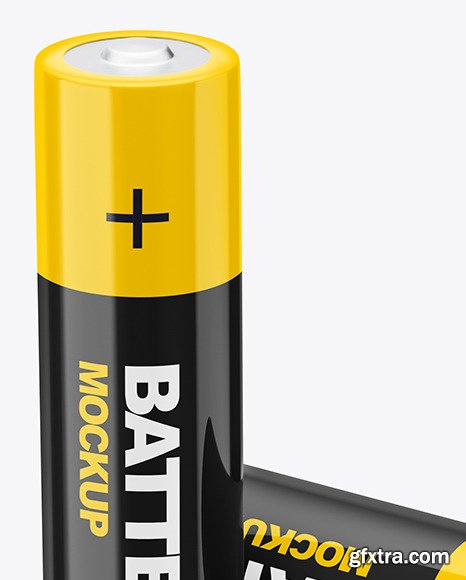 Two AA Batteries Mockup 73188